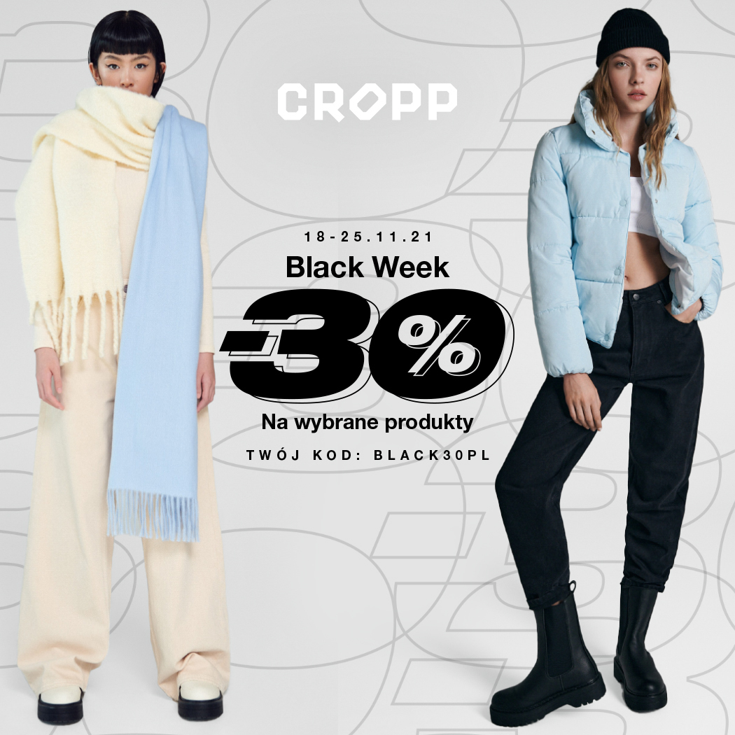 Hity z kolekcji Cropp na Black Week. Wybrane produkty kupisz teraz 30% taniej!